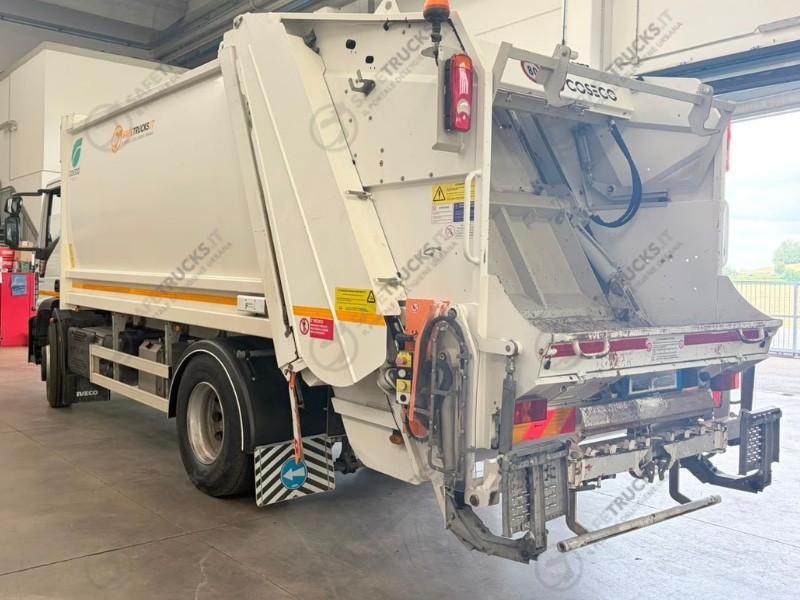 scheda tecnica IVECO safetrucks spazzatura telaio attrezzatura coseco 18 m3 metri cubi camion rifiuti compattatore
