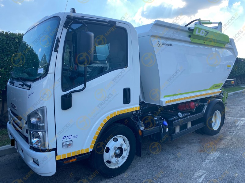 camion ladurner equipment raccolta rifiuti lc7 mini compattatore isuzu scheda tecnica foto