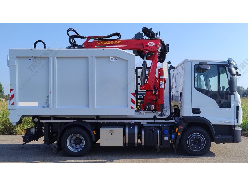 iveco ml120 vehicle for green and bulky waste collection, tipper body