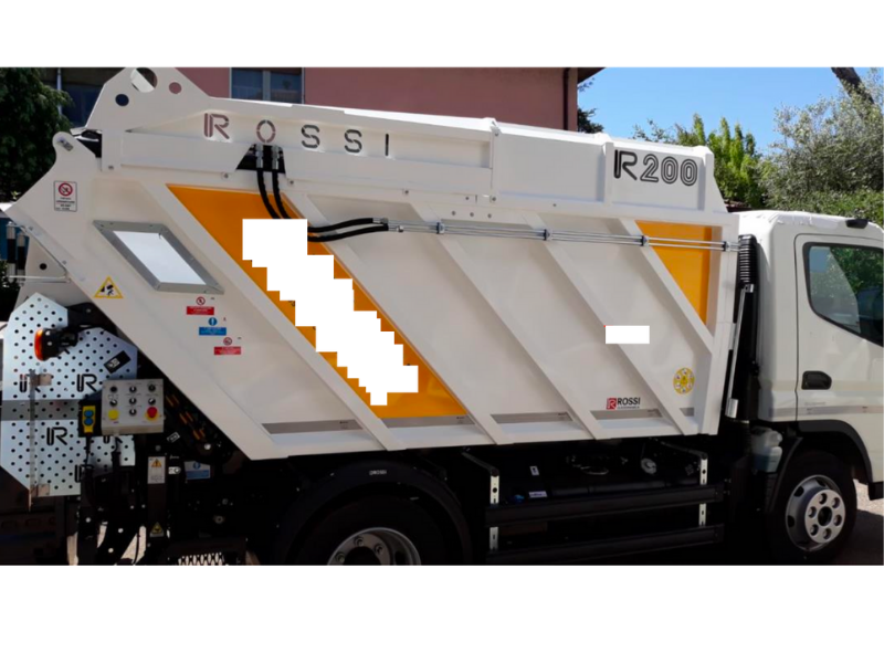 mini compattatore fuso rossi r200 oleodinamica attrezzatura rifiuti camion raccolta scheda tecnica