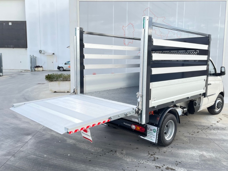 SCHEDA TECNICA piaggio porter cassone raccolta ingombranti sponde alluminio camion veicolo mezzo acquisto noleggio