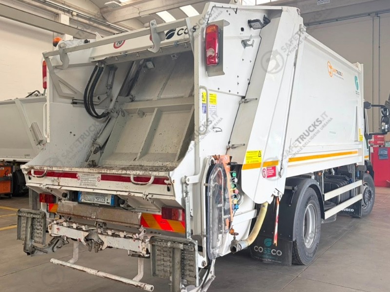 scheda tecnica IVECO safetrucks spazzatura telaio attrezzatura coseco 18 m3 metri cubi camion rifiuti compattatore