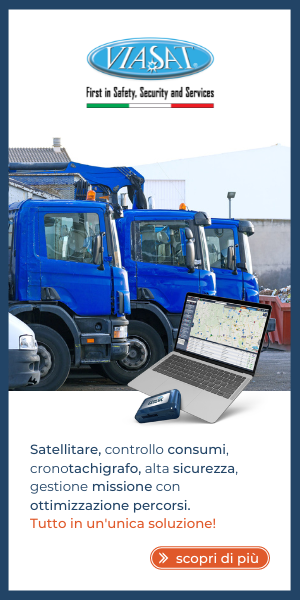 Viasat satellitare georeferenziazione controllo consumi safetrucks.it camion compattatori rifiuti sicurezza 